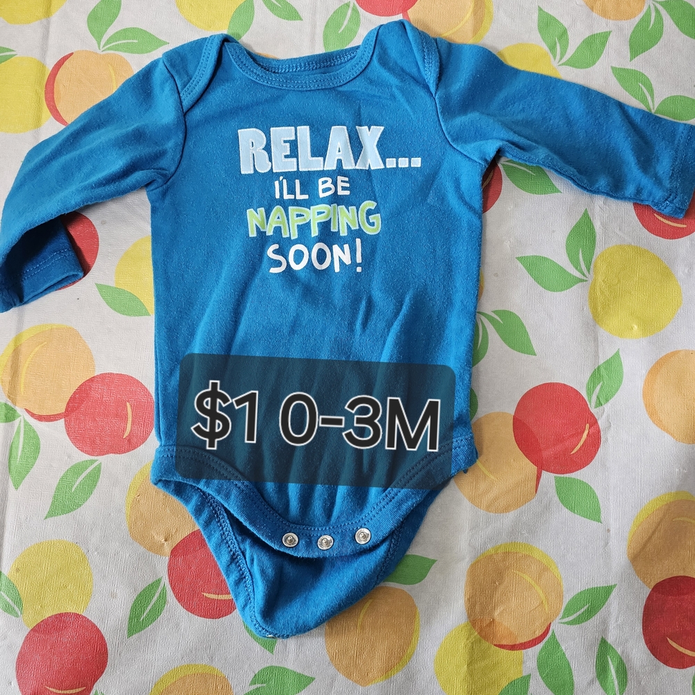Blue Baby Onesie - Relax... I'll Be Napping Soon!